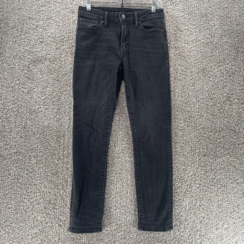 American Eagle Jeans Mens 29x27Black Denim Pants‎ Airflex+ Slim Fit Preppy Adult